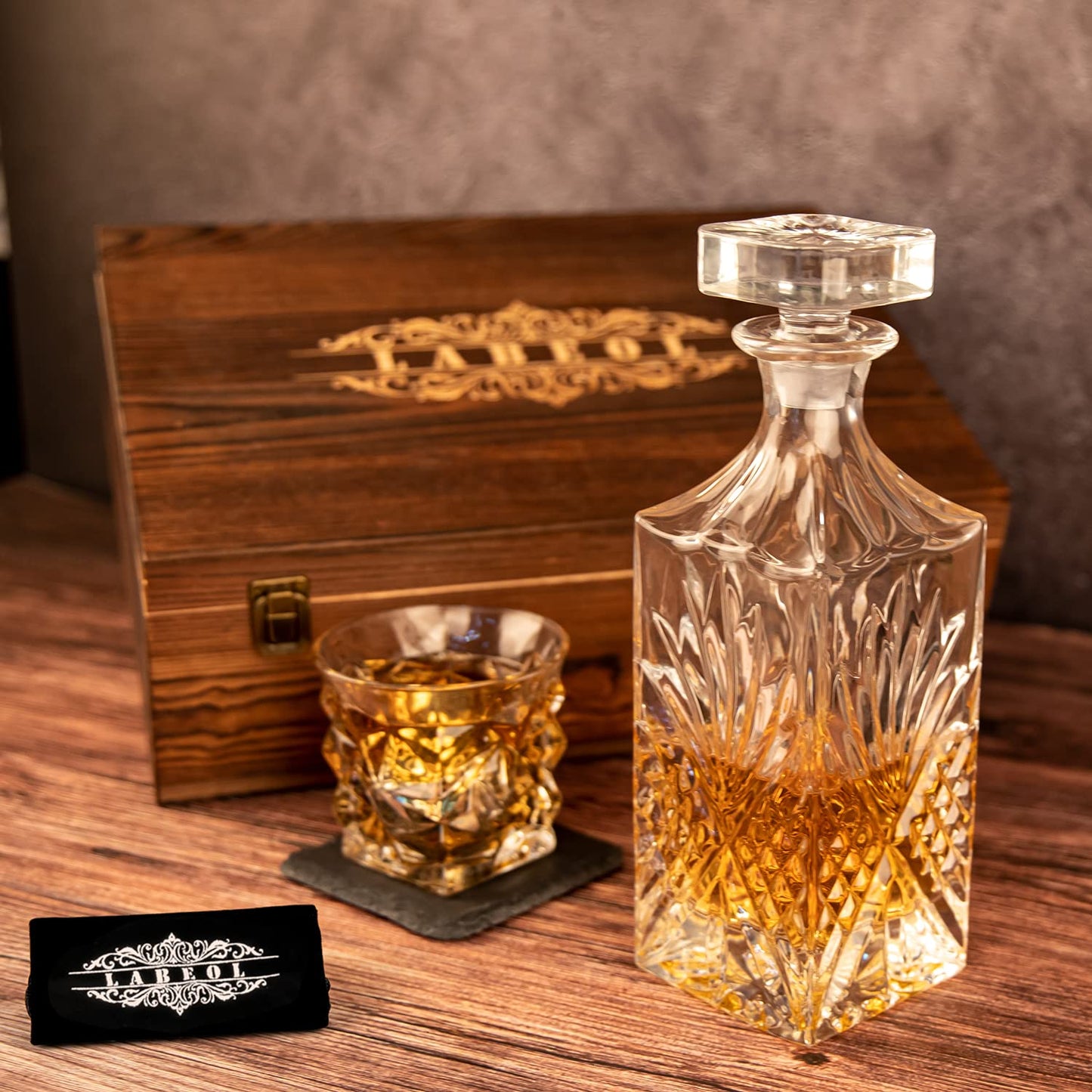 - Whiskey Stones Whiskey Gift Sets for Men Whisky Glasses Set 2 Reusable Stainless Steel
