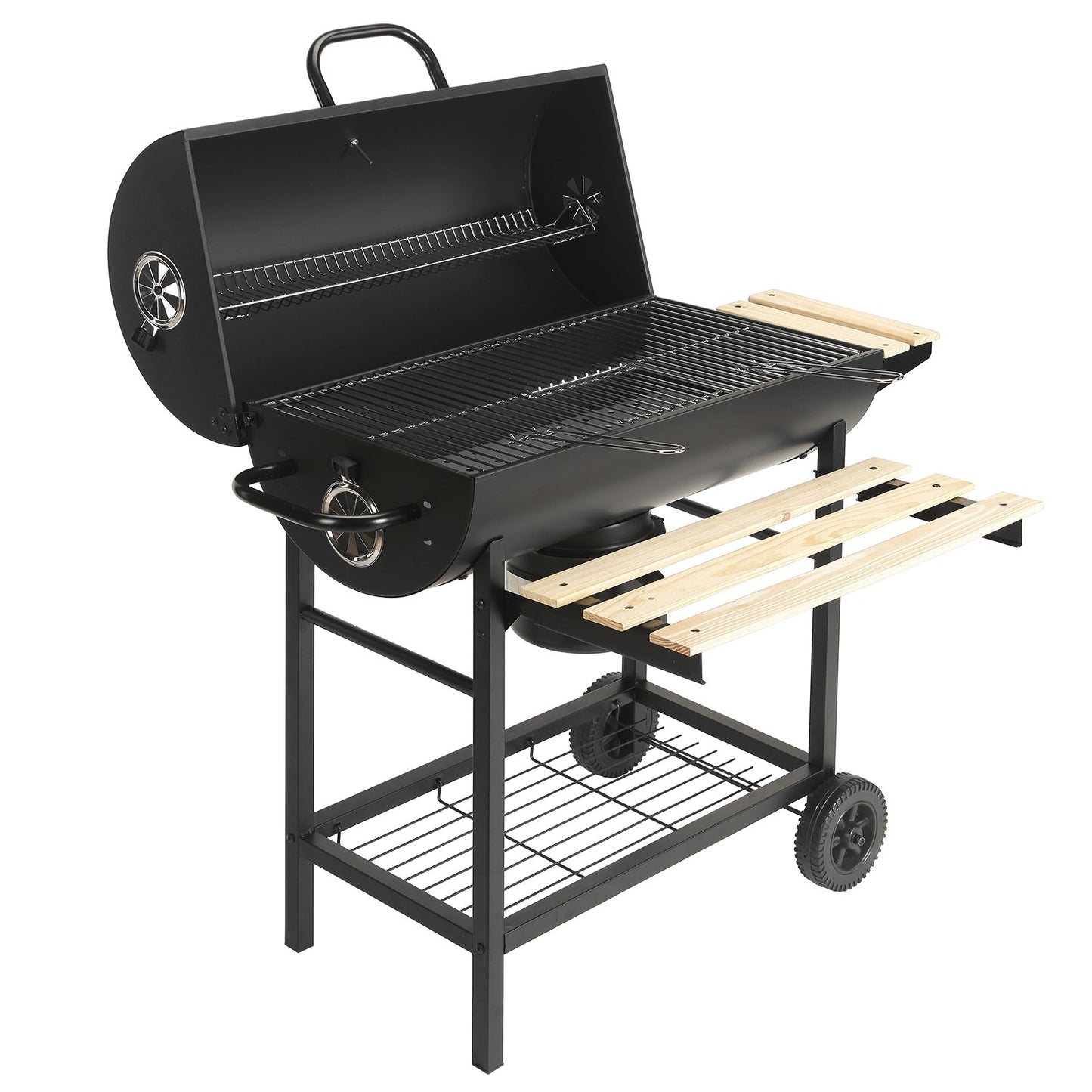- Large Charcoal Barrel BBQ Barbecue Grill | Outdoor Cooking -