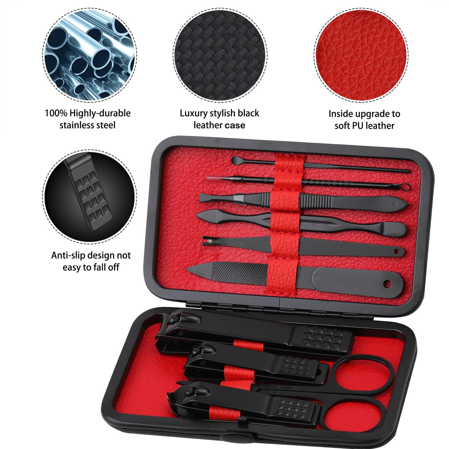 - Manicure Set Nail Clippers Kit | Professional Stainless Steel Nail Care Tools -