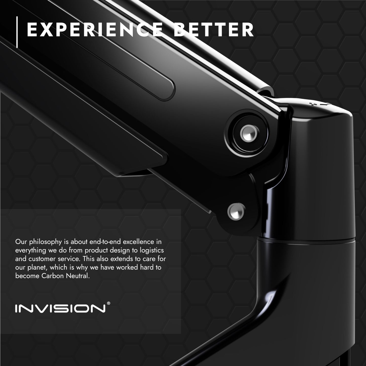 - Invision Monitor Arm Bracket Mount for most 24-49 Inch Screens -