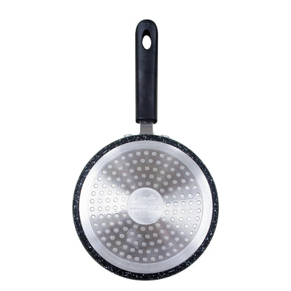 - Scoville NEVERSTICK 16cm Saucepan with Lid | Small Non-Stick Saucepan | 1.1L Capacity | Easy to Grip Handle | Dishwasher Safe | Black -