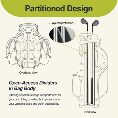 - GoHimal 14-Way Golf Stand Bag Golf Stand Bag -