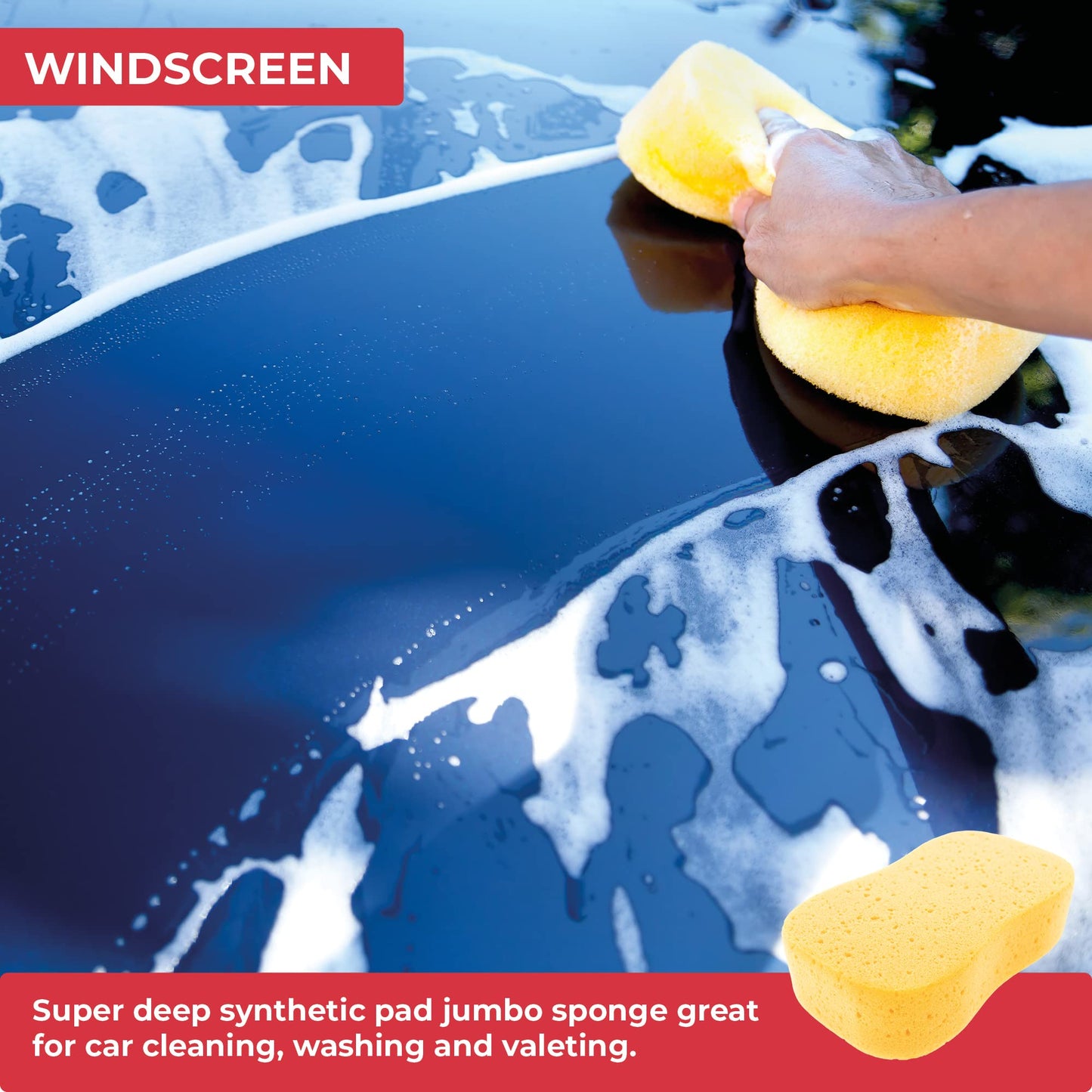 - GADLANE Jumbo Car Wash Sponges 3 Pack | Super Absorbent Car Sponge Set | Pack of 3 -