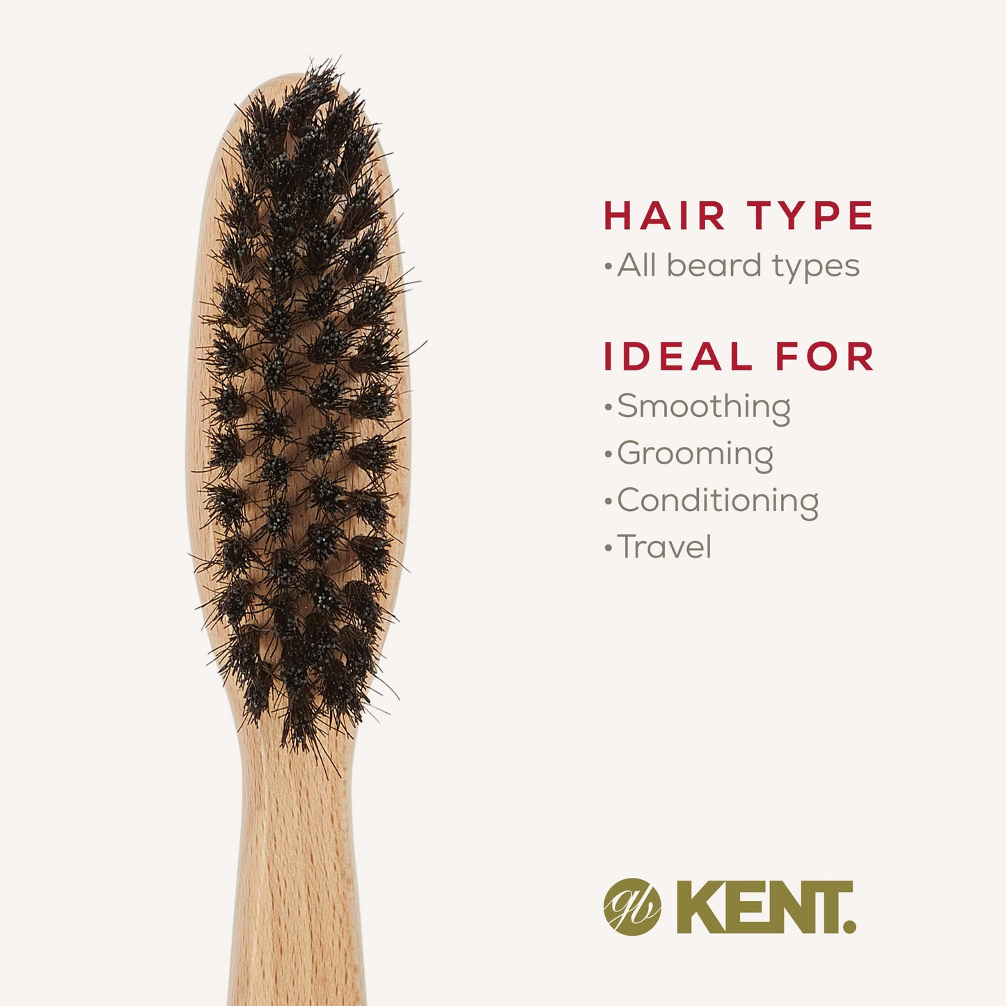 - Kent Brushes Mens Finest Beard Brush | Ideal for Conditioning and Smoothing Beards -