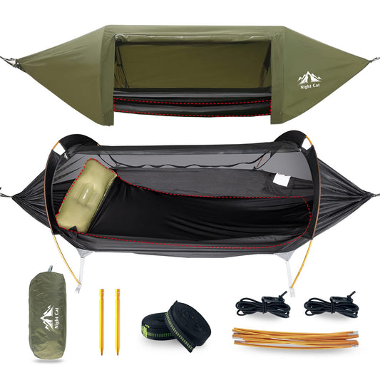 - Night Cat Hammock Tent with Mosquito Net -