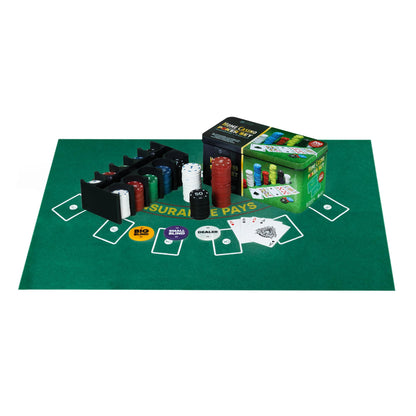 - WICKED GIZMOS Professional Casino Style 200 Piece Texas Hold'em Poker and Blackjack Game