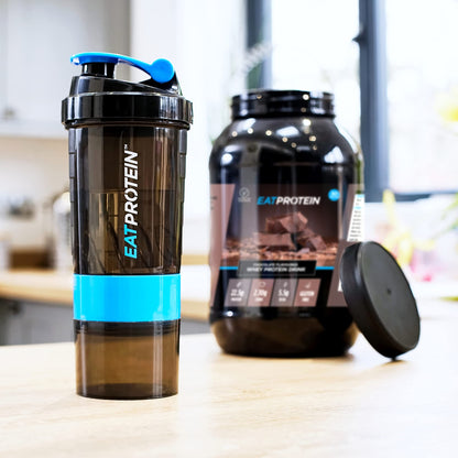 - EatProtein 500ml Protein Shaker Bottle | 2 Detachable Powder Containers -
