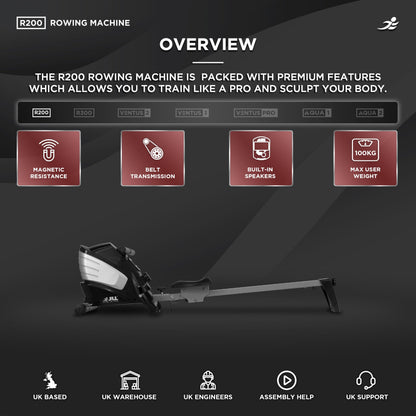 - JLL® R200 Luxury Home Rowing Machine | 2024 Model Rowing Machine -