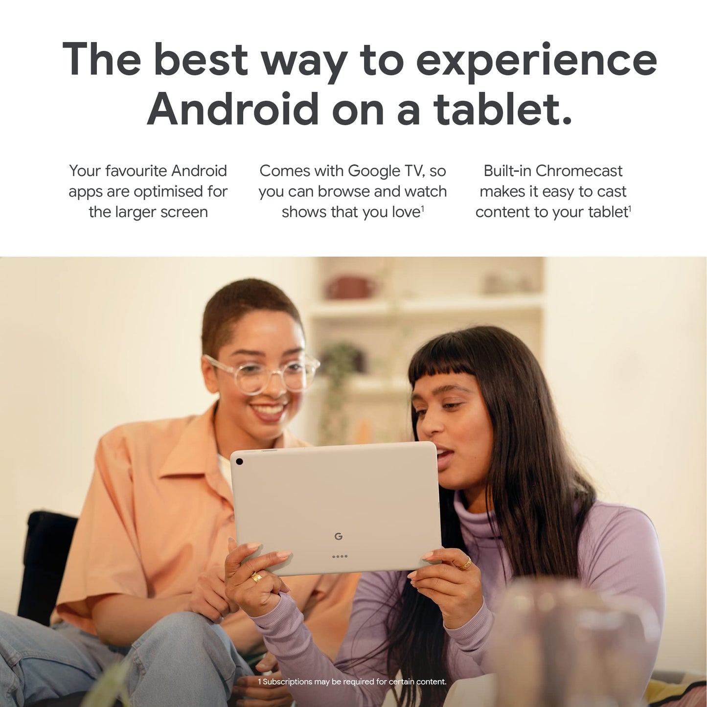 - Google Pixel Tablet with Charging Speaker Dock | (11 Inch Display, 128 GB Storage, Android, 8 GB RAM) | Porcelain -