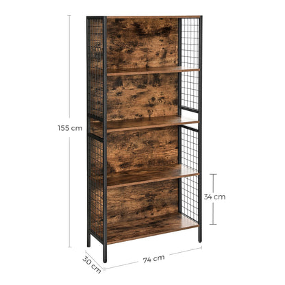 - VASAGLE Bookcase, Office Storage Shelf -