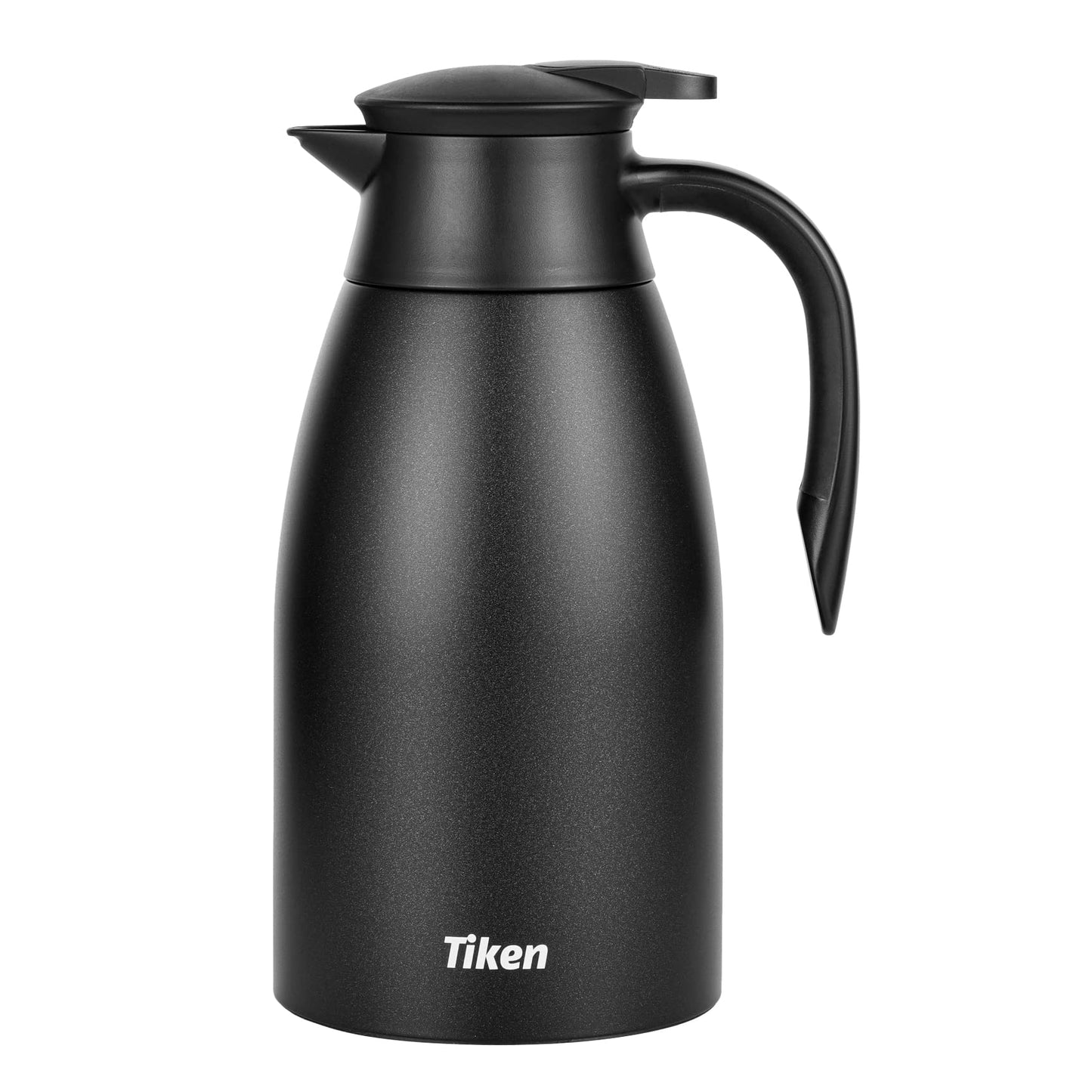 - Tiken 2L Thermal Coffee Carafe Jug | Stainless Steel | Insulated Vacuum Coffee Pot -