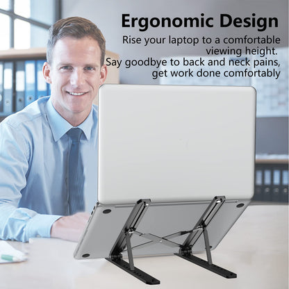 - Tonmom Laptop Stand for Desk | Adjustable Laptop Riser -