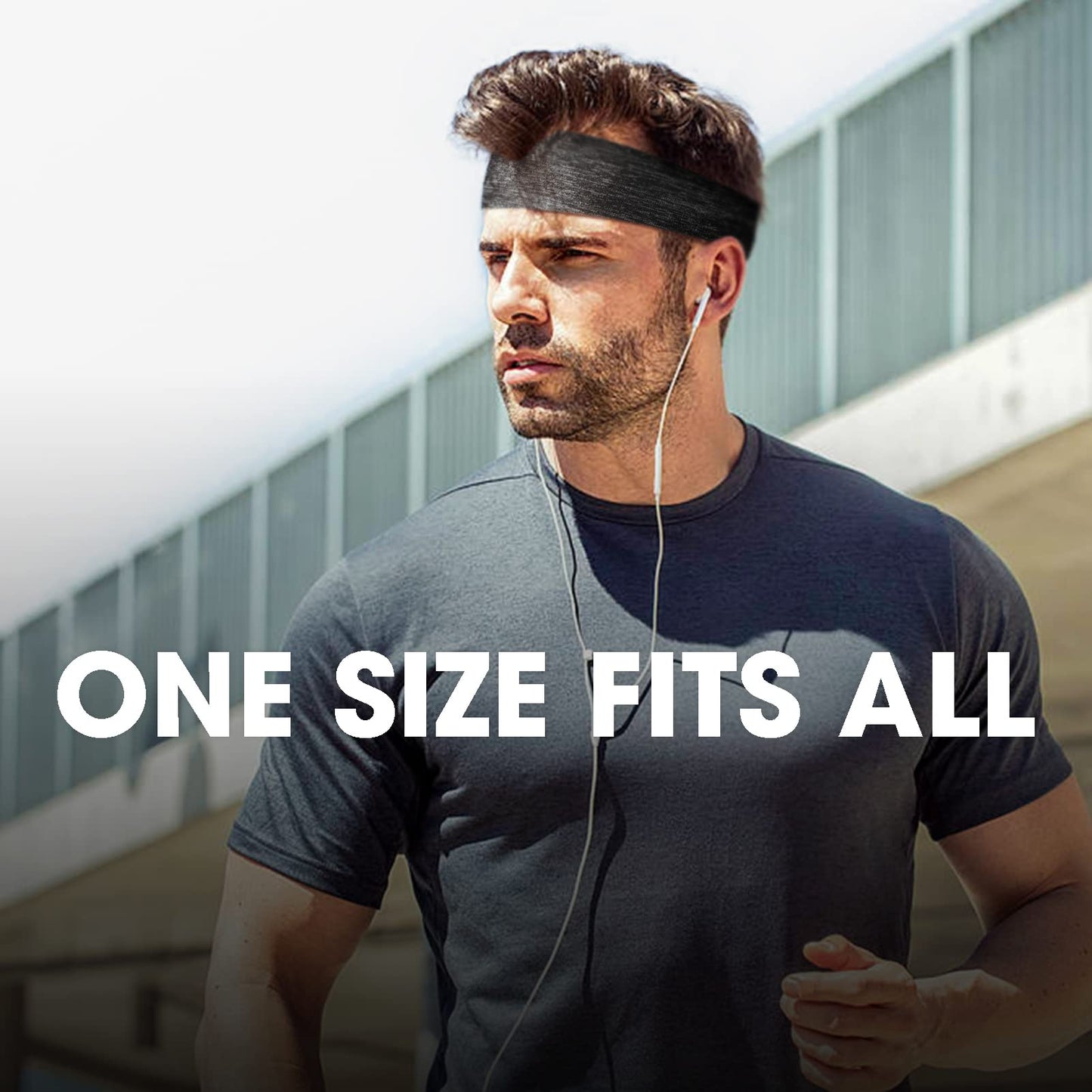 - EasYoung Headbands for Men | 3-Pack Sweat Wicking Men's Headbands -