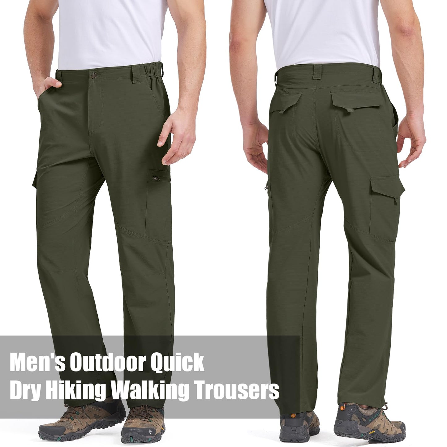 - Winebox Walking Hiking Trousers Mens Quick Dry & Lightweight