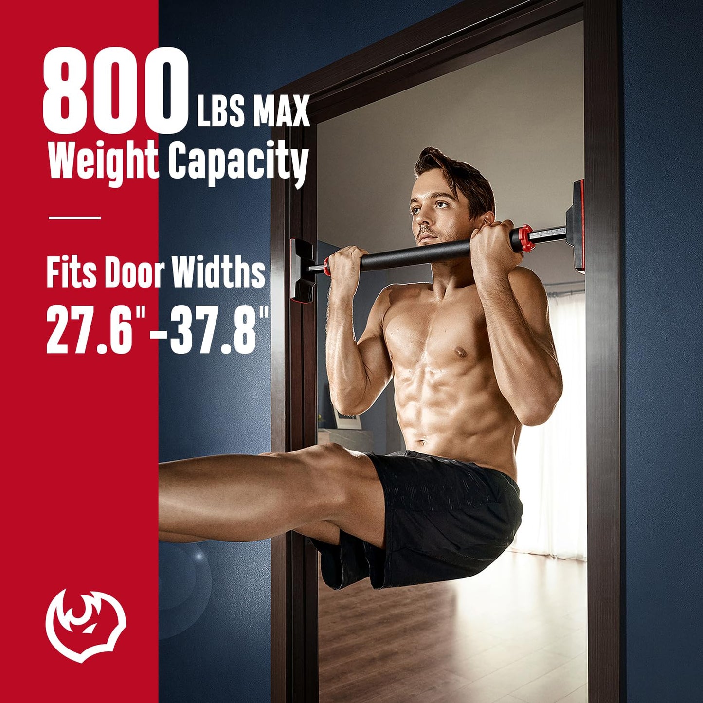 - FitBeast Pull Up Bar for Doorway | Strength Training Pullup Bar with No Screws -