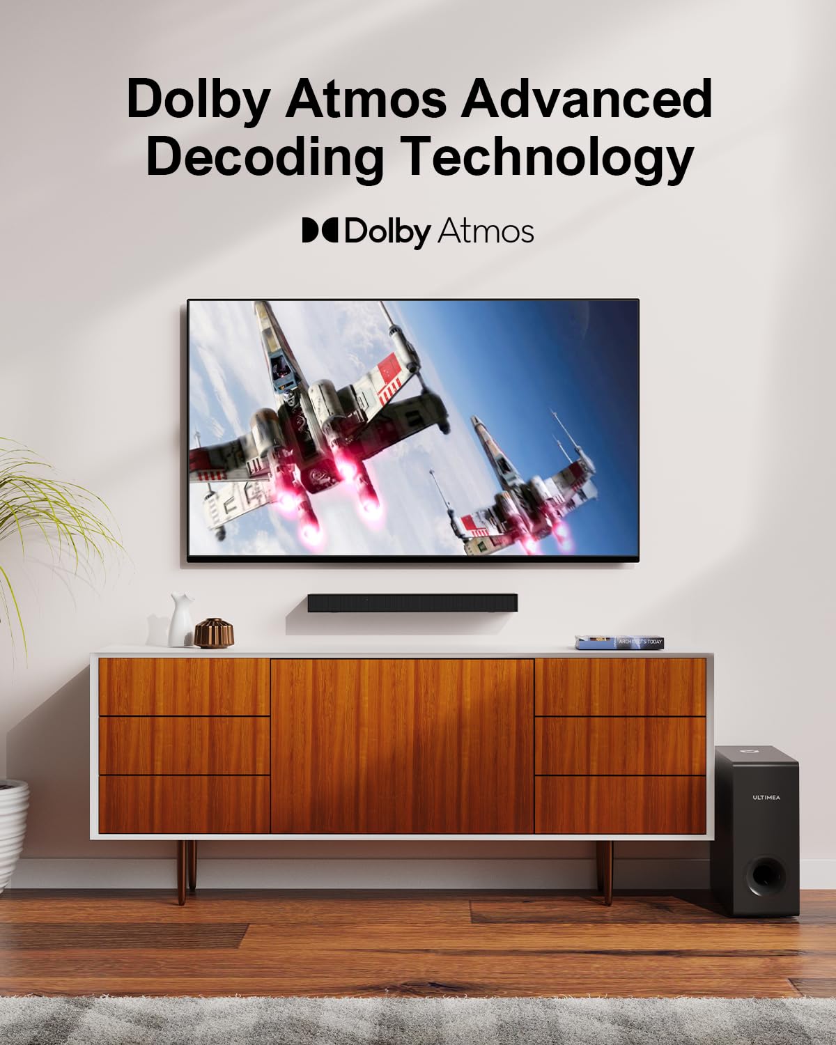 - ULTIMEA Sound Bar for TV |  Dolby Atmos | Soundbar -