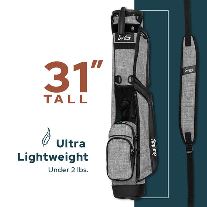 - Sunday Golf Loma Bag | Holds 5 to 7 Clubs | Ultra Lightweight Sunday Carry Bag -
