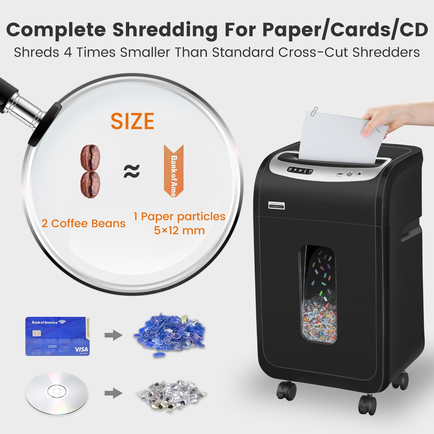 - VidaTeco Mirco-Cut Paper Shredder Heavy Duty -