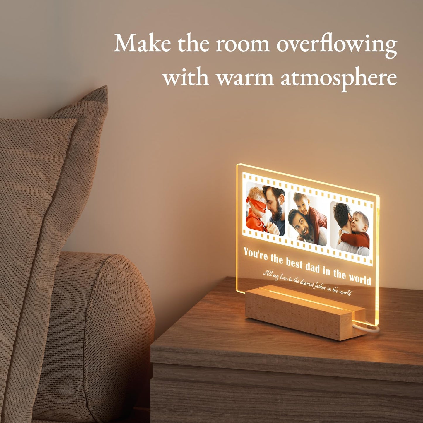 - Personalised Night Light with Photo -