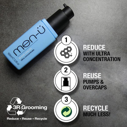 - men-ü HEALTHY FACIAL WASH 100ml | for up to 265 washes | Ultra-Concentrate Healthy Face Cleanser -