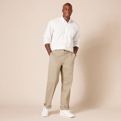 Amazon Essentials Men's Classic-Fit Casual Stretch Chino Trouser, Black, 36W / 32L