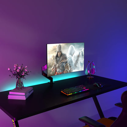 - Suptek | Single Monitor Arm | Gas Spring | Monitor Arm Desk Mount for 17-27 inch Monitors up to 6kg -