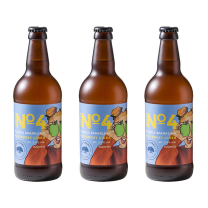 - Napton Cidery | No.4 Bold Medium Cider | 5.4% 500ml Glass Bottles | Pack of 3 -