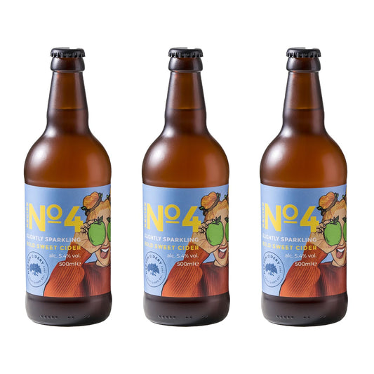 - Napton Cidery | No.4 Bold Medium Cider | 5.4% 500ml Glass Bottles | Pack of 3 -