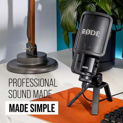 - RØDE NT-USB Versatile Studio | Quality Condenser USB Microphone with Pop Filter and Tripod -