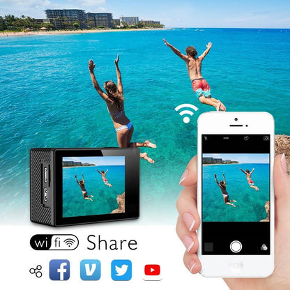 AKASO EK7000 4K30FPS Action Camera - 20MP Ultra HD Underwater Camera 170 Degree Wide Angle 98FT Waterproof Camera with Accessory Kit