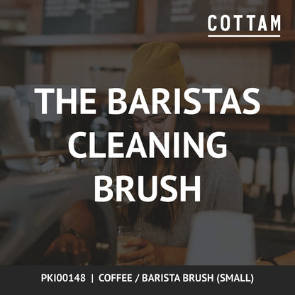 COTTAM Coffee Brush | Barista Brush | Coffee Bean Grinder & Espresso Machine Cleaning Brush (1, Small)