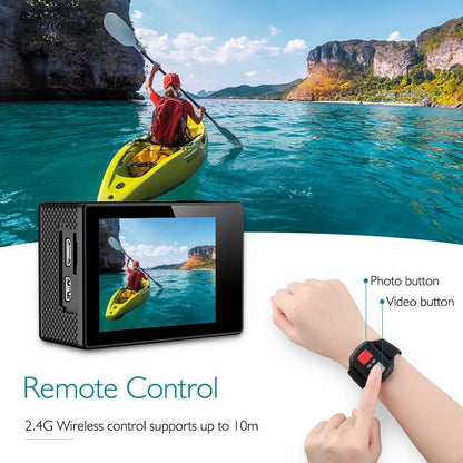 AKASO EK7000 4K30FPS Action Camera - 20MP Ultra HD Underwater Camera 170 Degree Wide Angle 98FT Waterproof Camera with Accessory Kit