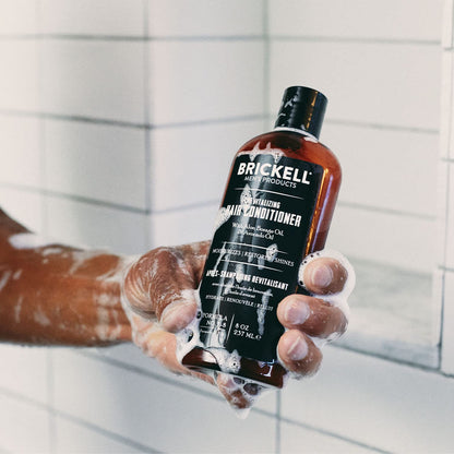 Brickell Men's Revitalizing Hair Conditioner for Men, Natural and Organic Nourishing Hair Conditioner, Restores Shine and Moisture, 237 mL, Scented