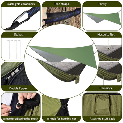 - OTraki Camping Hammock | Mosquito Net | 114x54 inch | Portable Hammock -