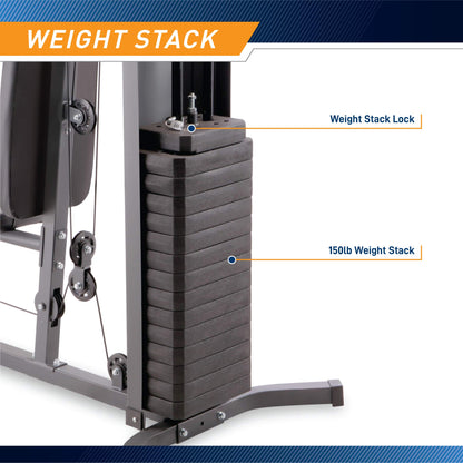 - Marcy MWM-4965 Home Multi Gym | 68Kg Weight Stack -