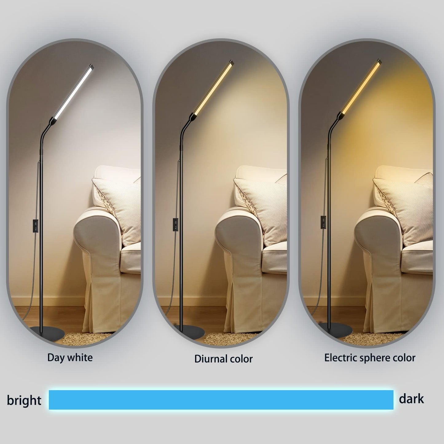 - JCOTTON LED Floor Lamp for Living Room -