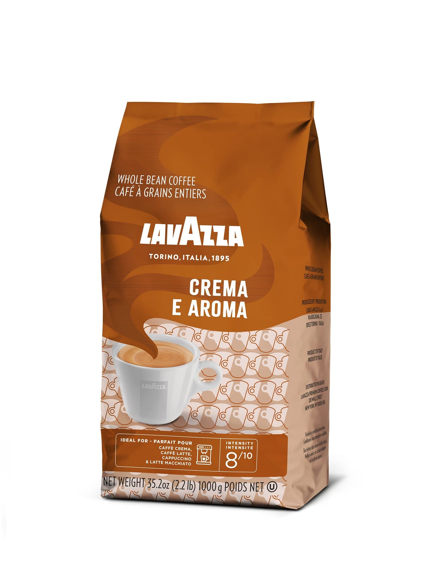 - Lavazza Crema e Aroma | Arabica and Robusta Medium Roast Coffee Beans | 1 kg -