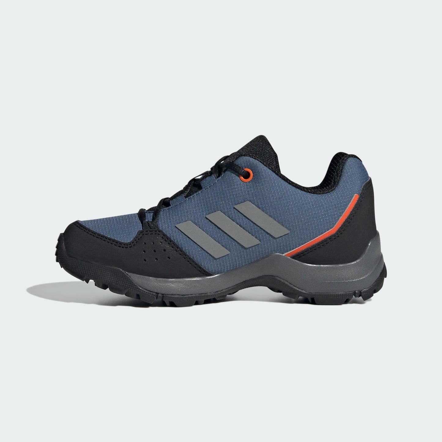 adidas Terrex Hyperhiker Low Hiking Shoes Sneaker, Wonder Steel/Grey/Impact Orange, 2 UK Child