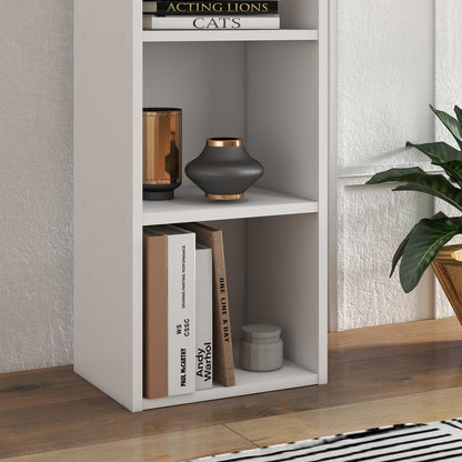 - Panana Wooden Cube Bookcase | 2/3/4/5/6 Tier Display Unit -