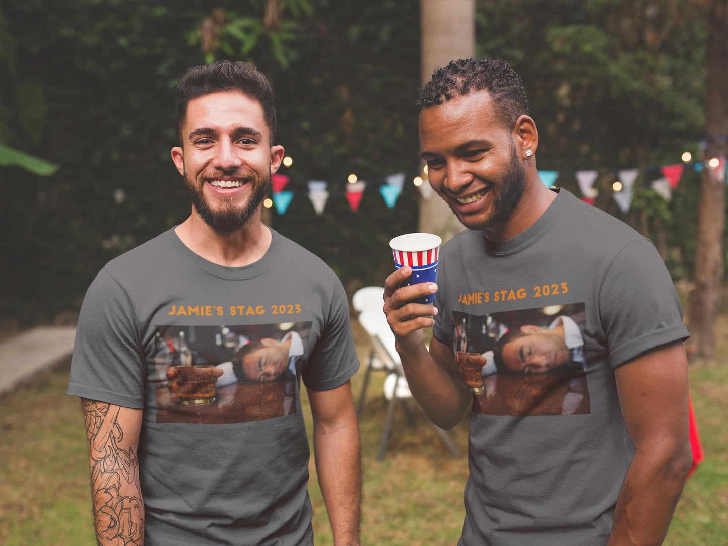 - Navy Personalised Mens T-Shirts UK | Customise With Any Text And Photo -