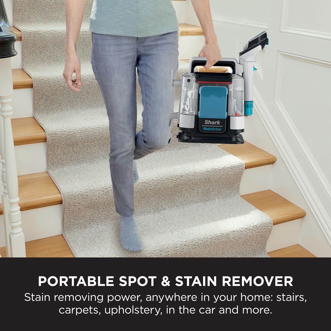 - Shark StainStriker | Pet Stain & Spot Cleaner | 5 Tools including Pet, Crevice & Hose-Cleaning Tools | 450W | White | PX200UKT -