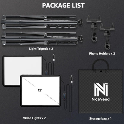 - NiceVeedi Photography LightIing Kit -