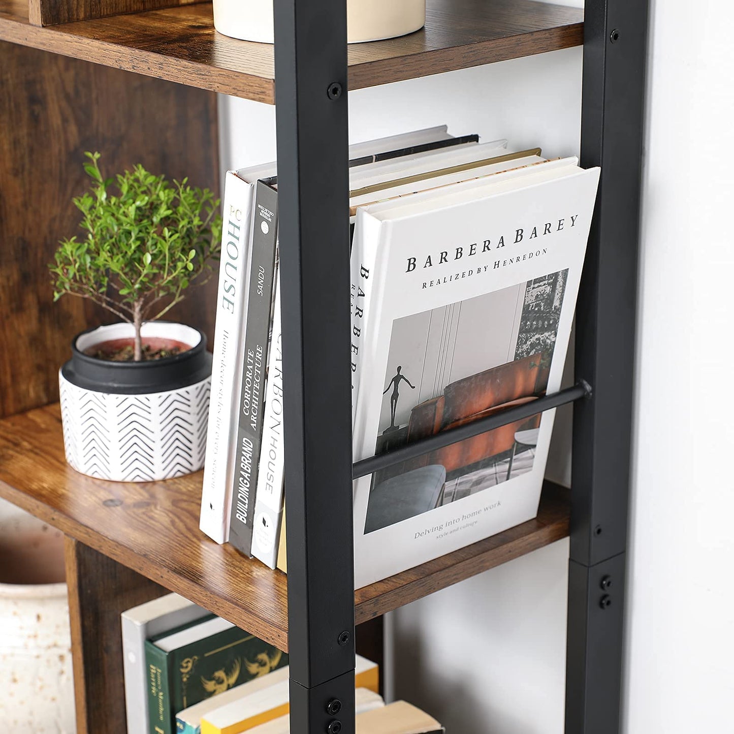 - VASAGLE Bookshelf, Storage Shelf, Large Bookcase with Doors -