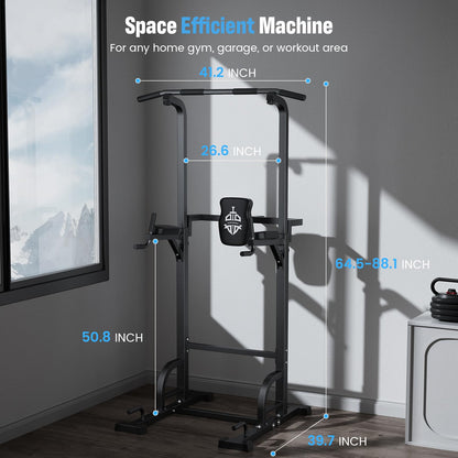 - Sportsroyals Power Tower | Dip Station | Pull Up Bar for Home Gym | 450LBS -