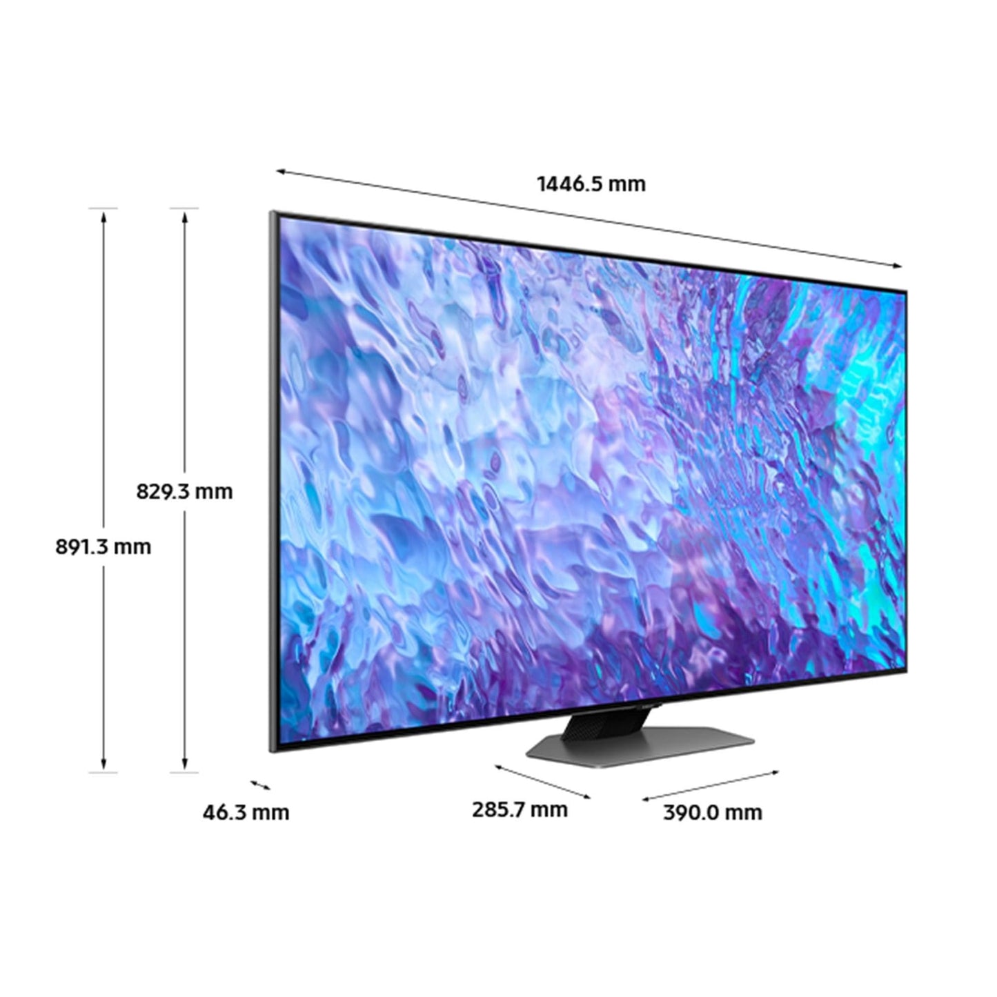 - Samsung 65 Inch Q80C 4K QLED HDR Smart TV | Neural Quantum 4K Processo | With Alexa & AI Sound -