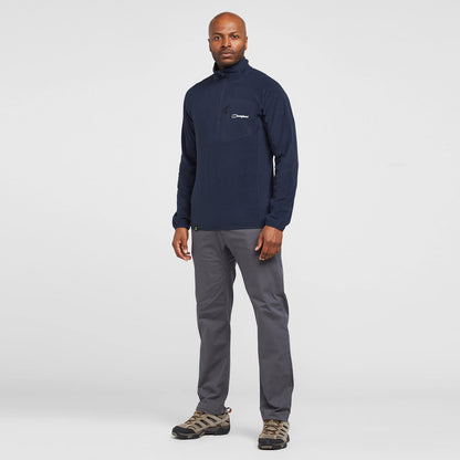 Berghaus Men's Kedron Polartec Eco Half Zip Fleece, Men's Fleece, Men's Midlayer, Outdoors, Walking, Trekking and Hiking Clothing, Navy, L