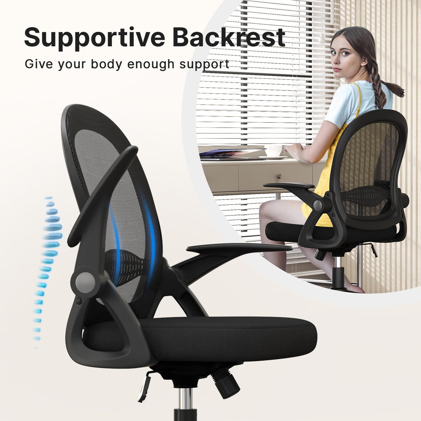 - naspaluro Home Office Chair Ergonomic Desk Chair | Swivel Computer Chair -