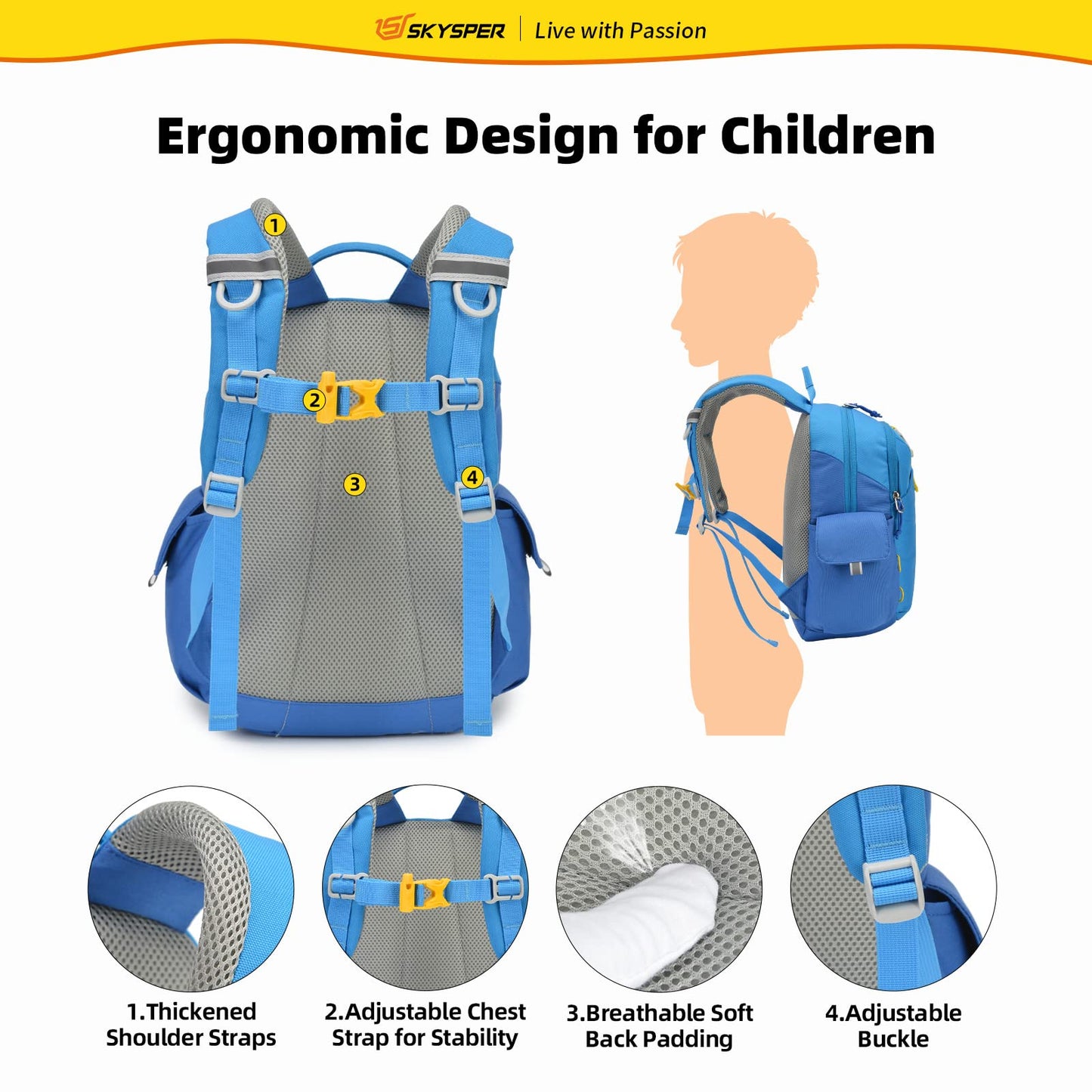 - SKYSPER Kids Backpack | 10L | Toddler Backpack -