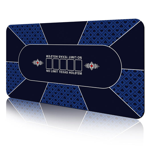 - FURUISEN Upgraded Waterproof Poker Mat 180 x 90 cm | 8 Player Portable Rubber Texas Hold'em Poker Table -