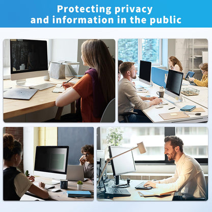 DEJIMAX 27 Inch Computer Privacy Screen Filter for 16:9 Widescreen Monitor, Anti Glare and Blue Light, PC Monitor Screen Privacy Shield,Anti Spy Screen Protector Film